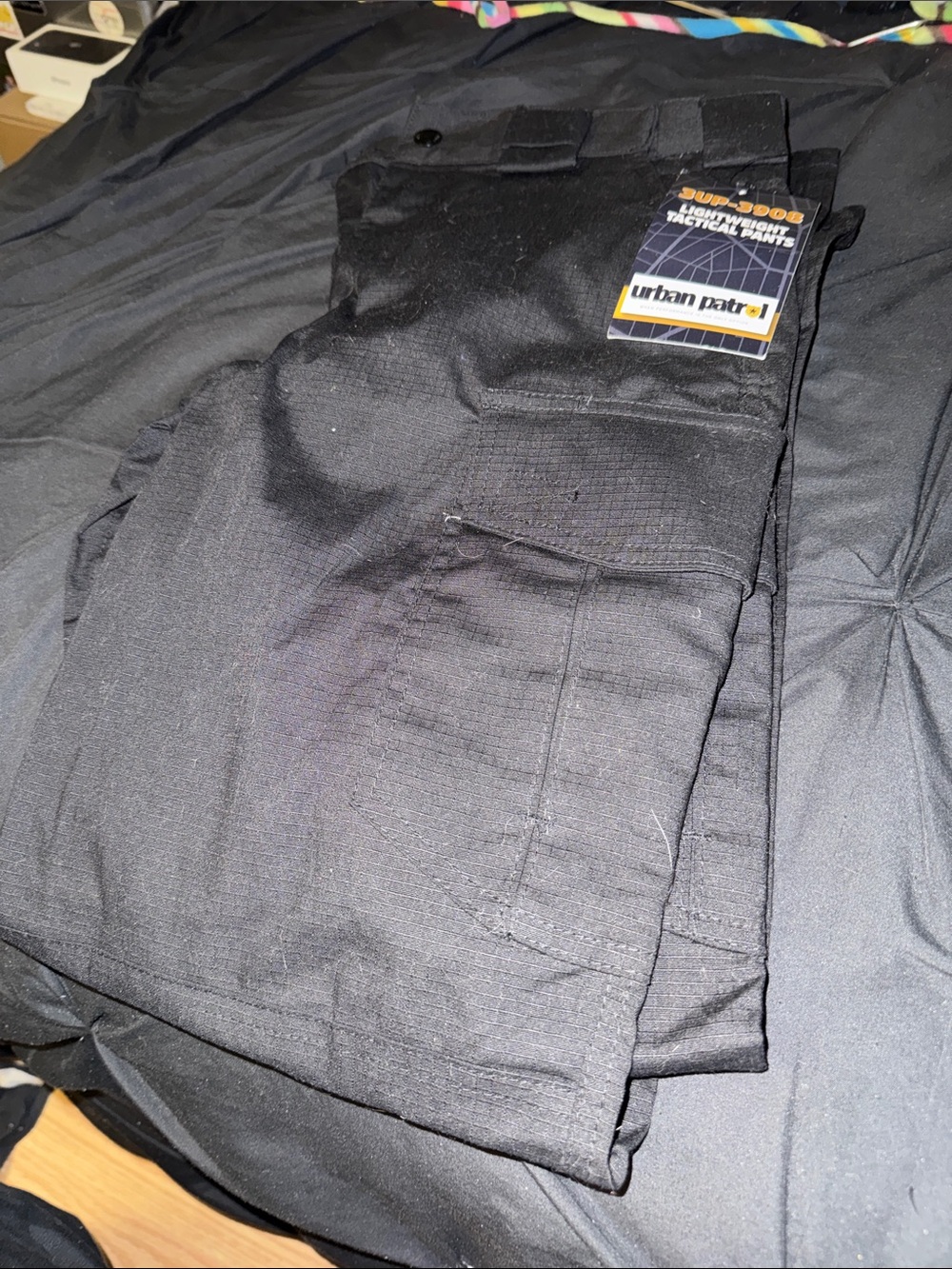 Urban Patrol Men’s Black Cargo Pants
